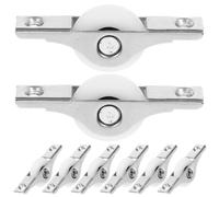 8pcs Nylon Plastic Steel Door and Window Sliding Roller Wheel 25mm | Double Bearing Structure, Smooth Surface, Easy Replacement, for Patio Doors, Windows, Cabinet Maintenance