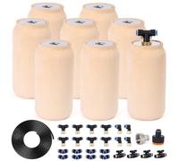 8pcs Olla Watering System 30oz Plant Self Watering Garden Watering System 3.5x3.5x7in Irrigation System Olla Watering System Automatic Plant Watering Devices for Garden