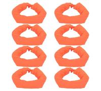 8pcs Orange Reflective Ring Shaped Traffic Cone Stabilizer Bag
