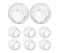 8pcs Outdoor Glass Globe Lampshade 8cm Crackle for Pendant Lights