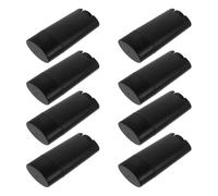 8pcs Oval Empty Deodorant Stick 50g Black Plastic Twist up Container | Refillable Packaging for Homemade Deodorant, Reusable Design with Messfree Refilling, Suitable for Office and Outdoor