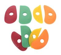 8pcs Oval Silicone Pottery Ribs Soft Shaping Tools | Gentle on Wet Clay, Non-scratch Contact, for Handbuilding and Pottery Wheel Throwing