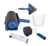 8PCS Paint Roller Set with Handle & Extension Poles | Runner Pro Wall Painting Kit with Flocked Edger, Corner, Tray & Pour Jug | Reusable DIY Wall Ceiling Home Decor