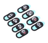 8pcs Panda Pattern Webcam Privacy Cover Slide for Devices | ABS Adhesive Ultra Thin Design, for Laptops, Computers, Tablets and Phones, Privacy Protection