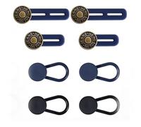 8pcs Pants Button Extenders Jean Button Extenders Adjustable Pants Waist Extender Trouser Button Extension Waistband Extenders for Men Women Pants Jeans Shirt Collar Accessories