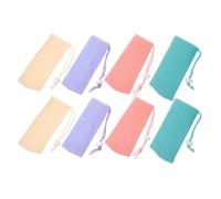8pcs Pe Soap Mesh Holder Bags with Lanyard for Bathroom | Foaming Pouches for Face Wash Bars, Travel-ready Set, Easy-hang Design, Multi-purpose Use