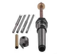 8Pcs Pen Turning Mandrel, Cutting Shafts And Carbide Drills, 7mm Drill Bit Set, Turning Mandrel Trimming Set, Mill Cutter Head For Pens Making Woodworking Lathe Accessory