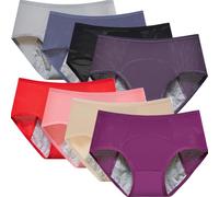8Pcs period pants for women washable incontinence pants women period pants for women heavy flow maternity pants after birth,Mixed,8XL
