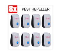 (8PCS) Pest Repeller Reject Ultrasonic Electronic Mouse Rat Mosquito Insect Control，Electronic Ultrasonic Pest Repeller