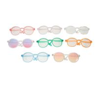 8pcs Pet Sunglasses round Plastic Glasses for Dogs and Cats
