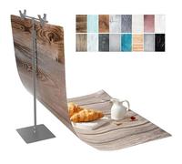 8PCS Photo Backdrop Product Photography Backdrops,22x34In Wood Grain Patterns Small Flat Lay Seamless Paper Background Props Tabletop Photo Shoot for Food Jewelry Cosmetics