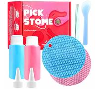 8Pcs Picky Fidget Pads Kit for Anxiety Relief, Skin Picking Fidget Toys, Reusable Silicone Sensory Picking Pad, Pick Peel Calming Pad Fidget Toys for Dermatillomania | Trichotillomania | ADHD | OCD