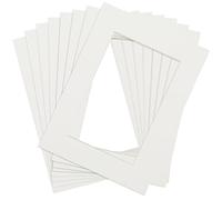 8Pcs Picture Mounts, 7x5 Inch Picture Frame Mounts to Fit for 5x3 Inch Pictures, Acid Free Photo Mount with Aperture, Mount Board Card Picture Frame Mats for Photos, Prints, Paintings, Artworks