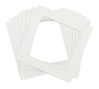 8Pcs Picture Mounts, 8x8 Inch Picture Frame Mounts to Fit for 6x6 Inch Pictures, Acid Free Photo Mount with Aperture, Mount Board Card Picture Frame Mats for Photos, Prints, Paintings, Artworks