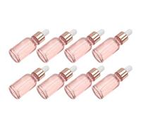 8pcs Pink 15ml Glass Portable Dropper Bottles for Perfume and Oils | Thick Smooth Reusable Bottles, Precise Dispensing, Home and Store Use, Glass Bottles