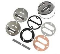 8pcs Piston Air Compressor Cylinder Valve Plate Set, 42mm Hole Metal Replacement Kit, Piston Air Pump Cylinder Head Gasket for Oilfree Machine