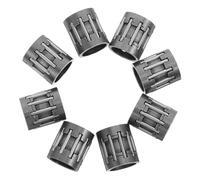 8pcs Piston Needle Roller Bearing Steel 0.6x0.47 Inch Metal Alloy | Smooth Piston Motion, Maintains Structural Integrity under Vibrations, for Petrol Grass Cutters and Connecting Rods