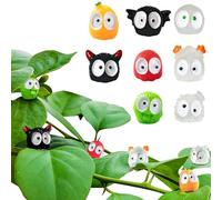 8pcs Plants Magnets Tiny Dust Bunnies Plant Safe Magnets, Plant Accessories for House Plant Indoor and Outdoor Plants Leafs,Fridge, Key Holder Decorative.(Monster Dust Bunnies)