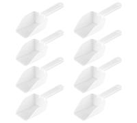8PCS Plastic Ice Scoop, Candy Buffet Containers Scoopers Popcorn Bar Supplies Flour Scoops Food Safe Scoop for Easy Scooping, Parties Wedding Bar Jars Freezer Dry Goods