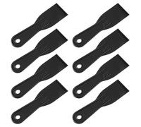 8PCS Plastic Putty Knife Set, Flexible Small Plastic Putty Knife Scraper, Black Paint Scraper Spackle Tool for Taping Drywall Wall Painting, Repairing Walls, Pasting Plaster