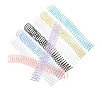 8pcs Plastic Spiral Binding Coil 35mm for Notebook Office Files