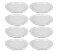8pcs Plastic Stepping Stone Mold for Concrete 10.6 Inch White