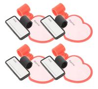 8pcs Plastic Stethoscope Name Tag Plaque for Tube, Double-sided | Reusable Clip-on Design, Bright Smooth Finish, for Doctors and Nurses in Hospital or Pediatric Practice