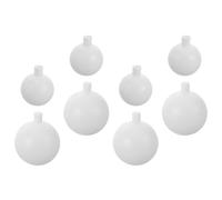 8pcs Plastic Wedding Light Globe Shade White Spherical Replacement | Lamp Cover, 3.14 Inch and 2.36 Inch Sizes, Minimalist Modern Style, for Ceremony Aisle Props
