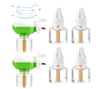 8PCS Plug-in Mosquito Repellent, Plug-in Insect Killer for Home & Travel, Includes 2 Refills, Knocks Down Mosquitoes, Midges, Flies on Contact, European Standard