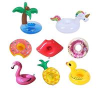 8pcs Pool Drink Holder, Cartoon Inflatable Drink Holder, Beer Balloon Holder, Bath Toys For Kids, Suitable For Summer Pool, Beach Party