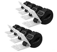 8Pcs Pool Solar Cover Reel Attachment Kit, Plastic Fastener Cord Plates Set Swimming Pool Cover Roller Attachment Straps for In-Ground Swimming Pool