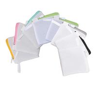 8Pcs Portable Honeycomb Storage Bags Breathable Zippered Mesh Wash Bag Useful Mini Washing Bag for Socks, Underwear, Bras