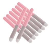 8pcs Portable Lipstick Brush for Even Application the Go Touch Ups | Painted Aluminum Tube, Plastic Sponge Tip, for Liquid Cosmetics and Daily Makeup Routine