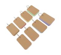 8pcs Portable Memo Cards Simple Paper Note Cards for Travel Journals