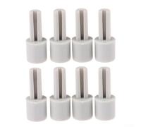 8PCS Potentiometer Extension Knob Lengthening Shafts for Mixer Controls Replacement Plastic Half Shaft 6mm Diameter Accessory Grey