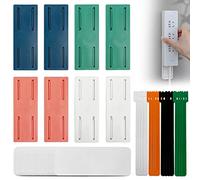 8PCS Power Strip Adhesive Punch-Free Socket Holder Cable Organizer Desktop Mounted Fixator Power Strip Management for Kitchen Home Office WiFi Remote Control Router Computer