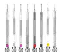 8pcs Precision Jewelers Screwdriver Set, Micro Watch Repair Screwdrivers 0.6-1.6mm Flathead & Phillips, Mini Precision Screwdriver Kit for Eyeglasses, Jewelry, Electronics Repair
