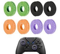 8PCS Precision Rings for PS5, Controller Accessories for PS4, Enhancing Aim Accuracy in Shooter Games, Positioning Cushion Rings in Green Purple Black Orange Compatible with PS4, PS5, NS Pro, XBOX