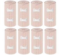 8Pcs Premium Compression Bandage, Elastic Bandage Wrap with Self-Closures for Wrist Ankle Hand Knee Elbow Shoulder Feet Injuries Washable and Reusable 10CM Width 1.7M Length Stretches up to 4.5M