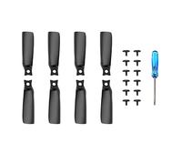 8pcs Propeller Compatible For DJI Flip 4022F Lightweight Silent Wing PC Drone Replacement Propeller Wing Blade Spare Part Drone Accessories(Gray)