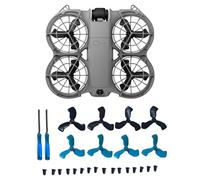 8Pcs Propellers Compatible with DJI Neo 2 Accessories - Plastic Replacement Propeller Blades, Lightweight Quiet Low-Noise Design, Durable Flexible Drone Spare Part with Screws and Screwdriver(BK & BU)