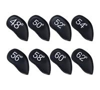 8pcs PU Leather Golfs Head Covers Rod Head Protective Cases Waterproofs Headcover Golfs Iron Club Covers Enduring Club Cover Protective Cover Soft Enduring Portable