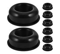 8pcs Punching Bag Water Inlet Stability Plug Cap for Home Gym Training | Plastic Replacement Part, Black Finish, Leakproof Fit, Easy Installation, Martial Arts and Fitness Use