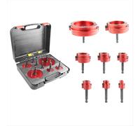 8Pcs Pvc Pipe Reamer Kit Pipe Fitting Tool 1/2In to 4In Aluminum Head