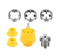 8PCS PVC Thread Maker Tool Plastic Pipe Tap Die Dies 1/2 Inch 3/4 1 Alloy Threader Plumbing(6minute 1inch Thread)
