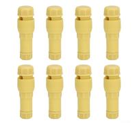 8pcs Quick Connect Wire Terminals for Outdoor Lights - for t-type Piercing Connector Weatherproof Brass Core Lawn Deck Yard(Yellow)