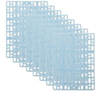 8pcs Rabbit Cage Foot Mats with Holes Design, Wear Resistant Plastic | Cuttable and Spliceable Cage Floor Cushions, for Rabbit and PET Use, Practical Enclosure Support