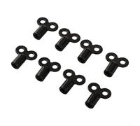 8PCS Radiator Bleed Key, Zinc Alloy 5mm Square Socket Heating Vent Tool for Air Release & Noise Reduction, Black