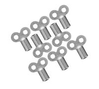8pcs Radiator Bleeder Key 5x5mm Zinc Alloy Air Vent Key for Plumbing | Silver Finish, Pre-drilled Hole, Sturdy Reusable Design, Helps Reduce Noise during Home Heating Maintenance