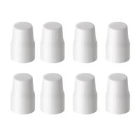8PCS Radiator Caps White Lockshield Cap, Universal Radiator Valve Caps, White Push Fit Covers with O Rubber Ring, Replacement Valve Plumb for Car Van Truck